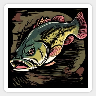 Largemouth Bass Mount Magnet